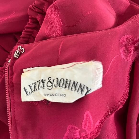 Lizzy & Johnny by Lucero Vintage Puff Sleeve Belted Dress - Picture 7 of 7